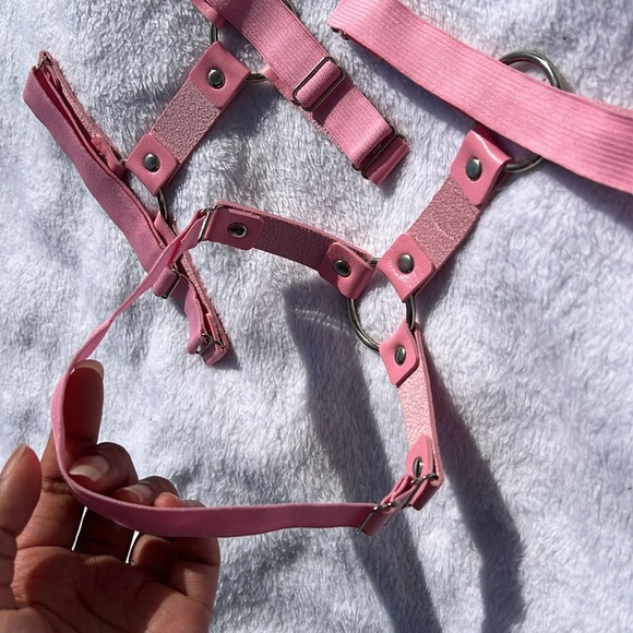 Pink Adjustable Thigh Belt Set NWOT - Picture 3 of 6